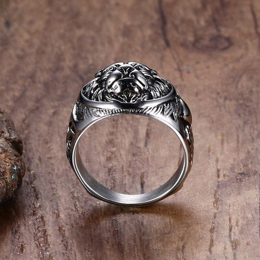 Lion Head Rings by Queendom