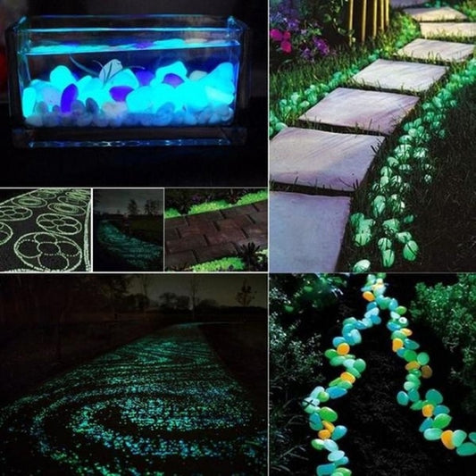 Glow in the Dark Garden Pebbles by Queendom