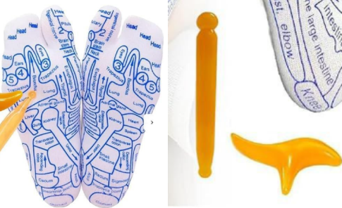 Reflexology Socks with Massage Tool (One Set) by Queendom