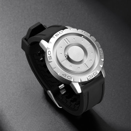 Iron Ball Magnetic Pointer Men's Watch by Queendom