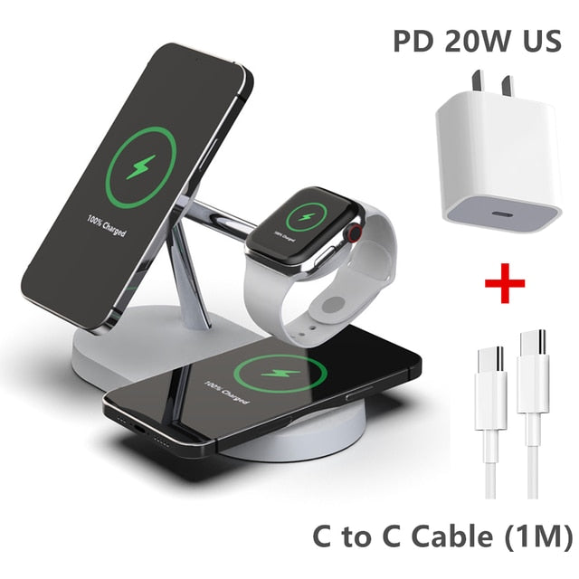 3-in-1 Wireless Magsafe Charger Stand by Queendom