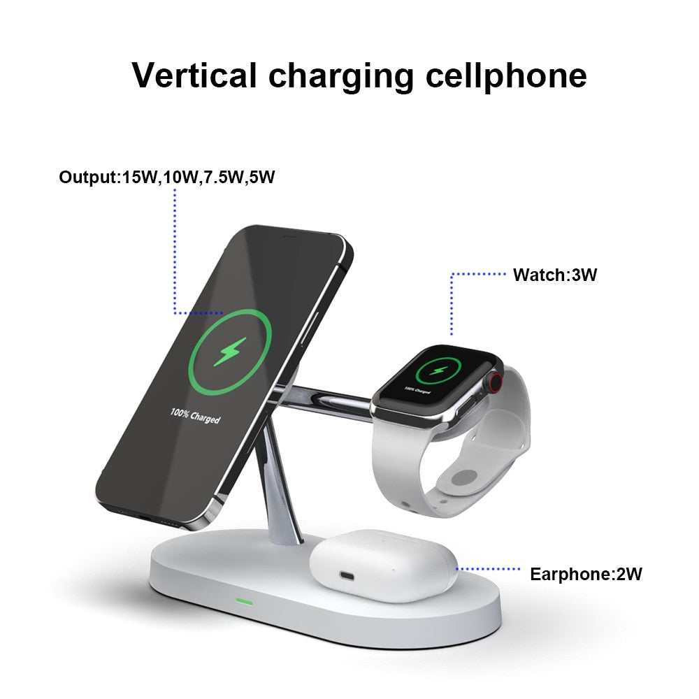3-in-1 Wireless Magsafe Charger Stand by Queendom