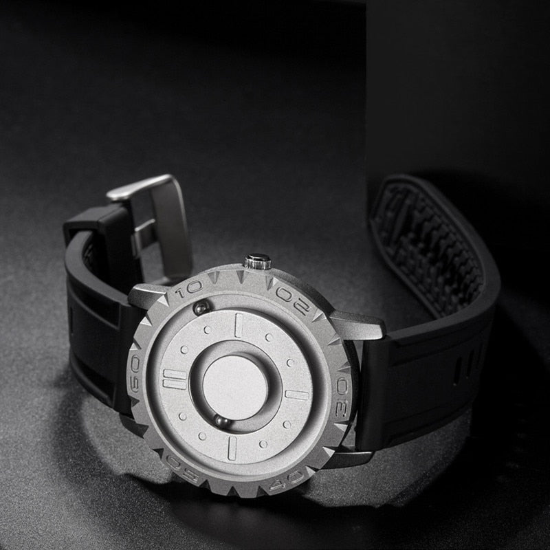 Iron Ball Magnetic Pointer Men's Watch by Queendom