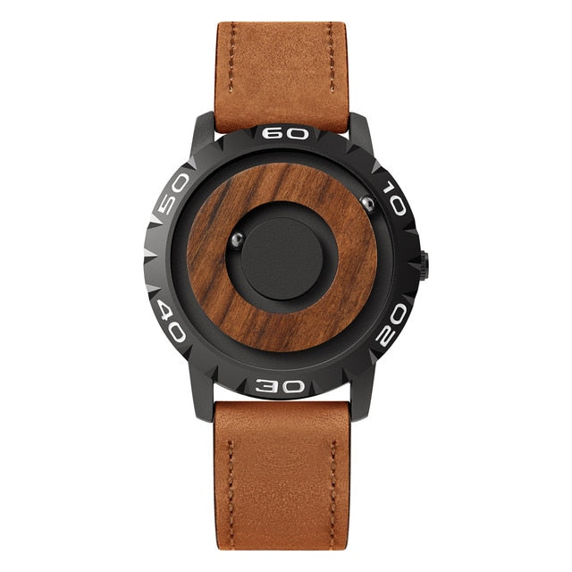 Iron Ball Magnetic Pointer Men's Watch by Queendom