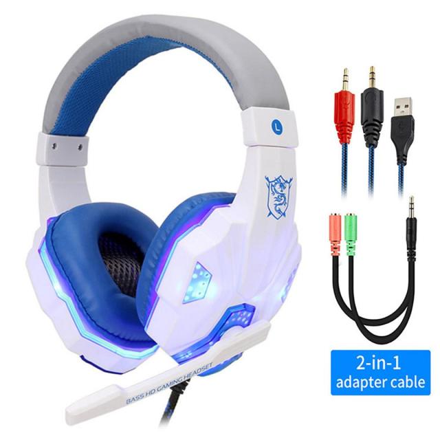 Led Light Wired Gamer Headset by Queendom