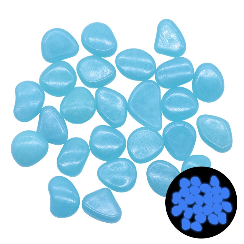 Glow in the Dark Garden Pebbles by Queendom