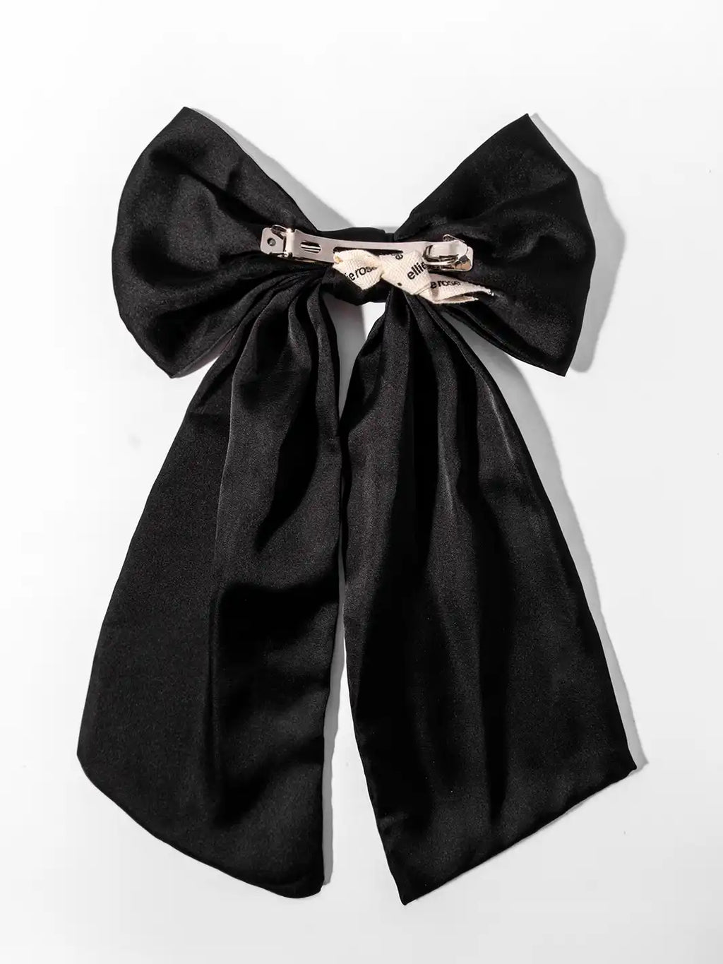 Large Satin Bow (Black)