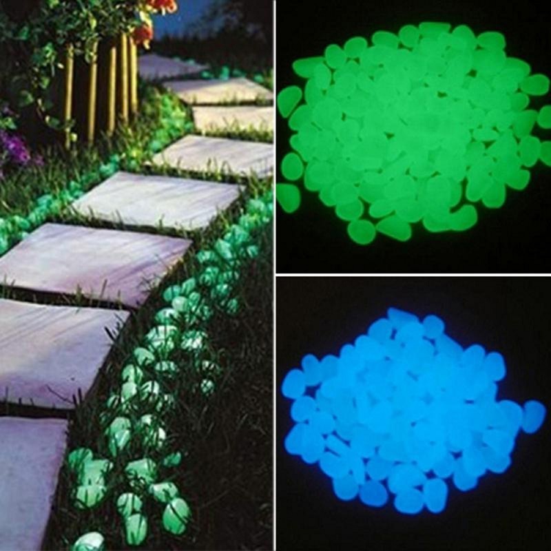 Glow in the Dark Garden Pebbles by Queendom