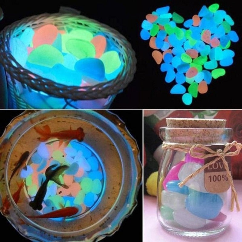 Glow in the Dark Garden Pebbles by Queendom
