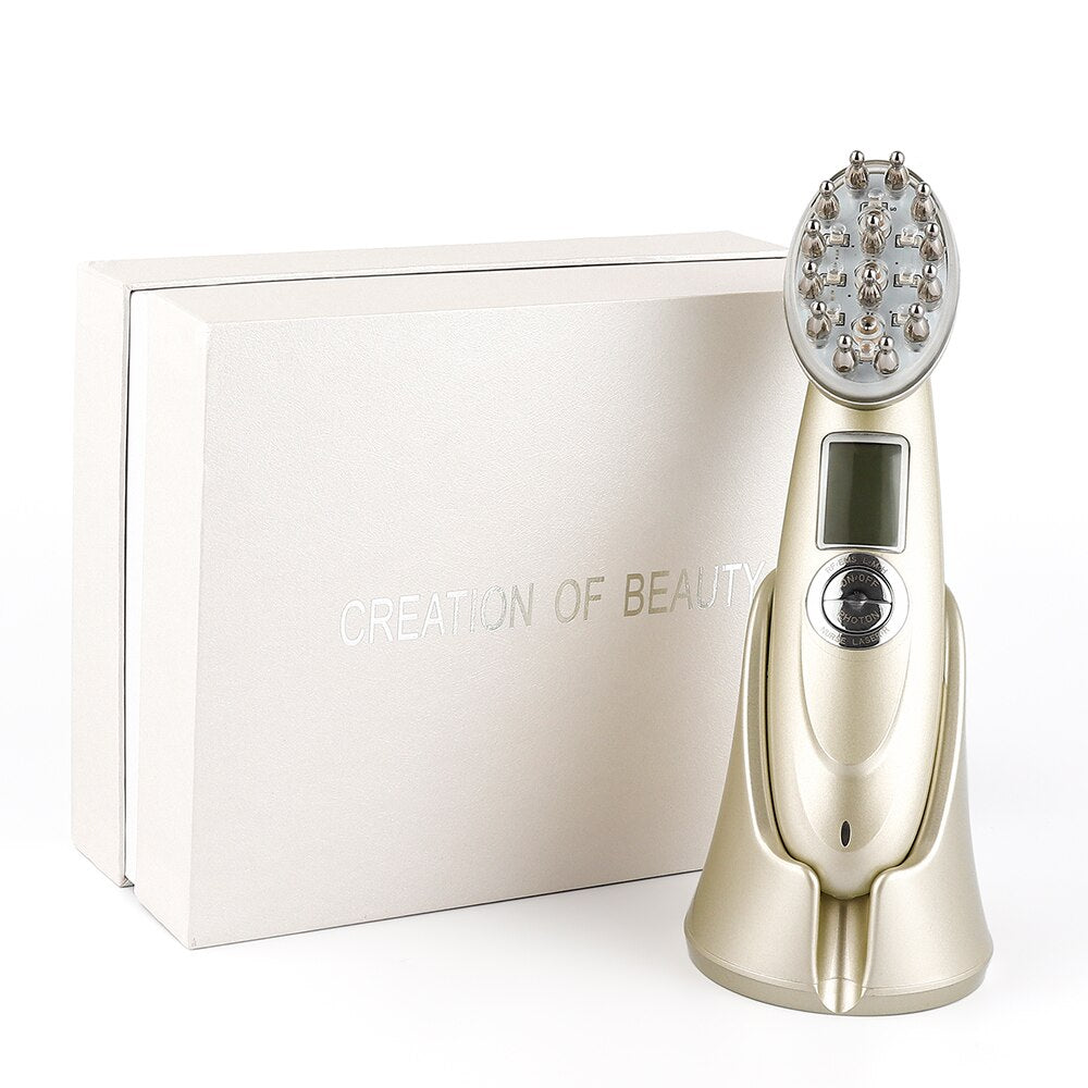 Electric Laser Hair Growth Comb Infrared EMS RF Vibration Massager Microcurrent Hair Care Hair Loss Treatment Hair Regrowth by Queendom