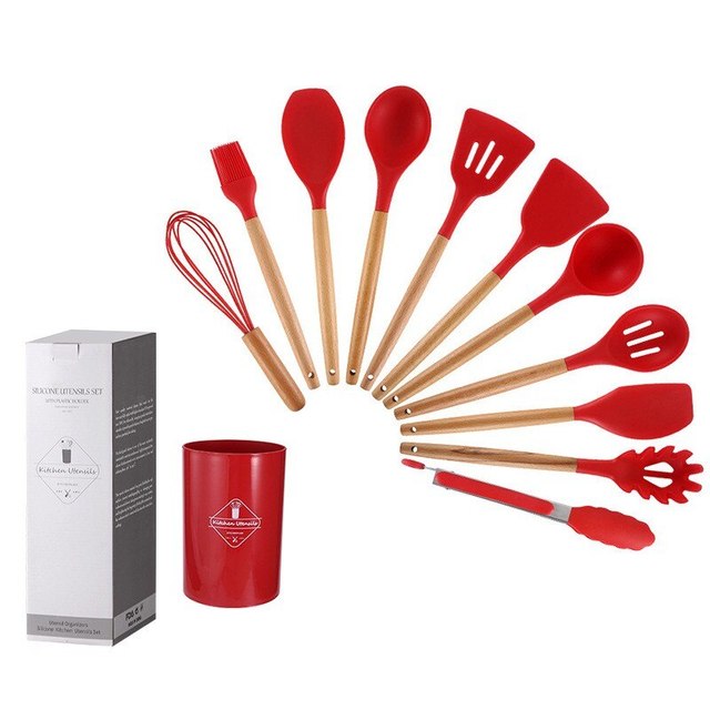 Non Stick Pot Spatula And Spoon by Queendom