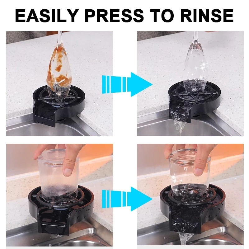 Glass Rinser Automatic Cup Washer by Queendom