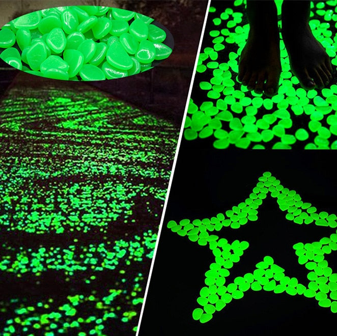 Glow in the Dark Garden Pebbles by Queendom