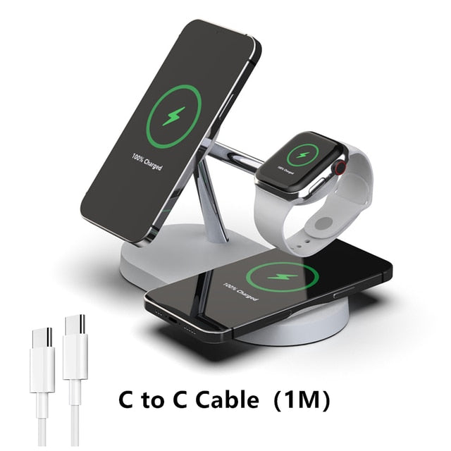 3-in-1 Wireless Magsafe Charger Stand by Queendom