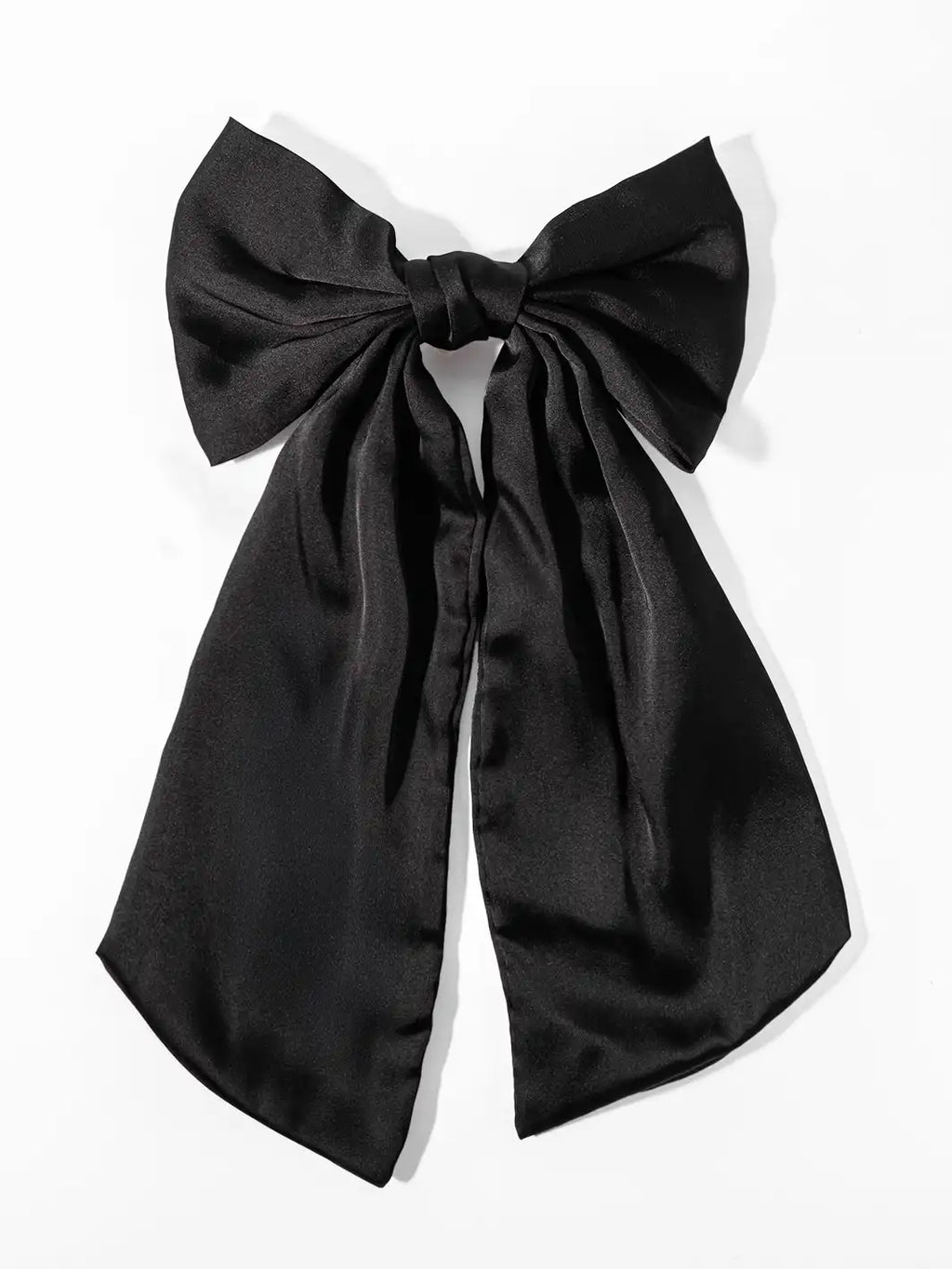 Large Satin Bow (Black)