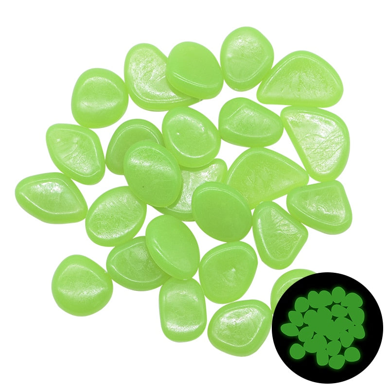 Glow in the Dark Garden Pebbles by Queendom