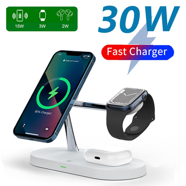 3-in-1 Wireless Magsafe Charger Stand by Queendom