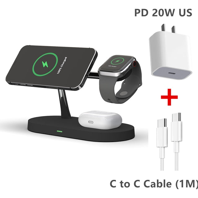 3-in-1 Wireless Magsafe Charger Stand by Queendom