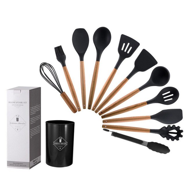 Non Stick Pot Spatula And Spoon by Queendom