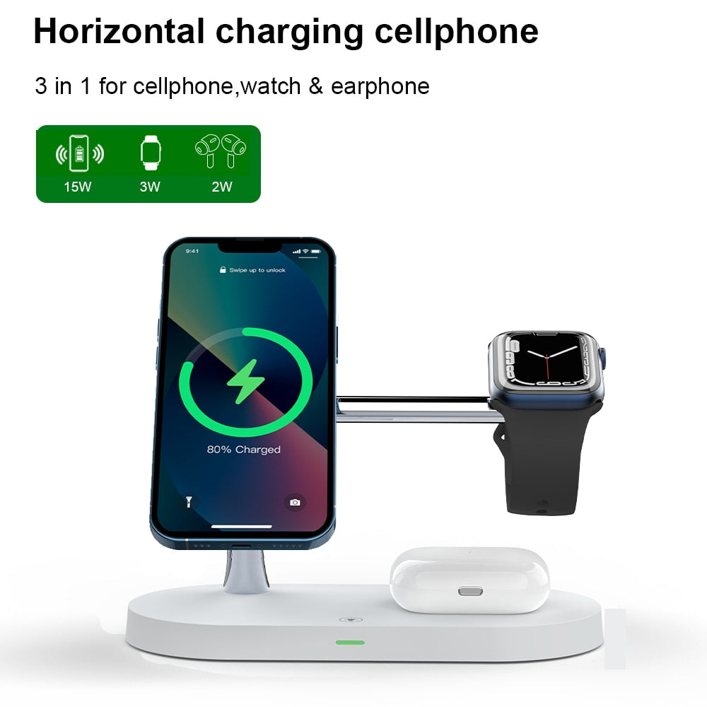 3-in-1 Wireless Magsafe Charger Stand by Queendom