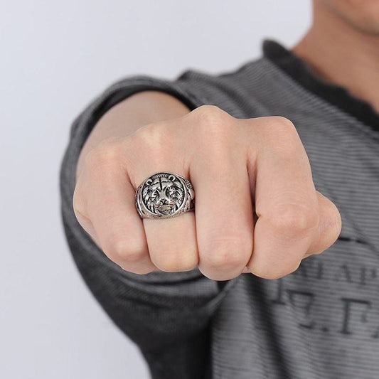 Lion Head Rings by Queendom