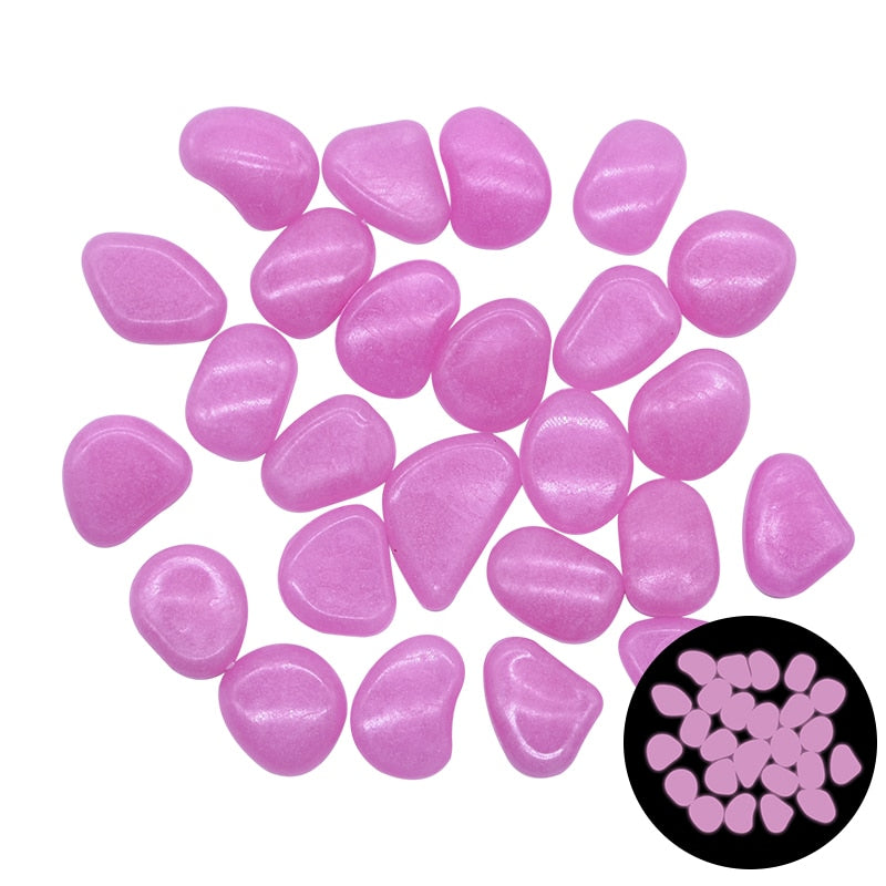 Glow in the Dark Garden Pebbles by Queendom