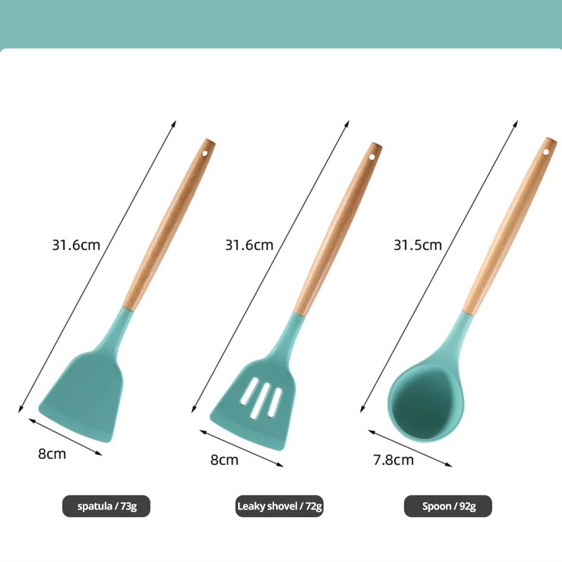 Non Stick Pot Spatula And Spoon by Queendom