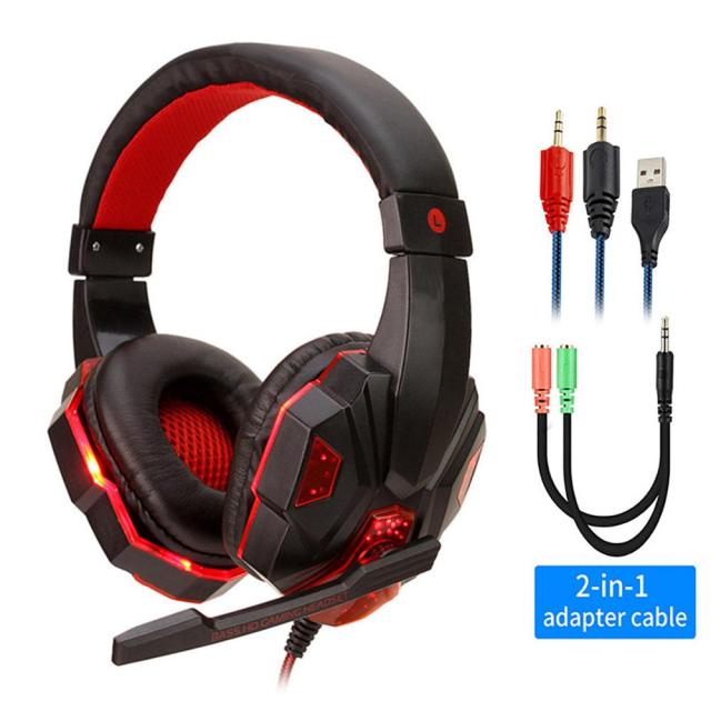 Led Light Wired Gamer Headset by Queendom