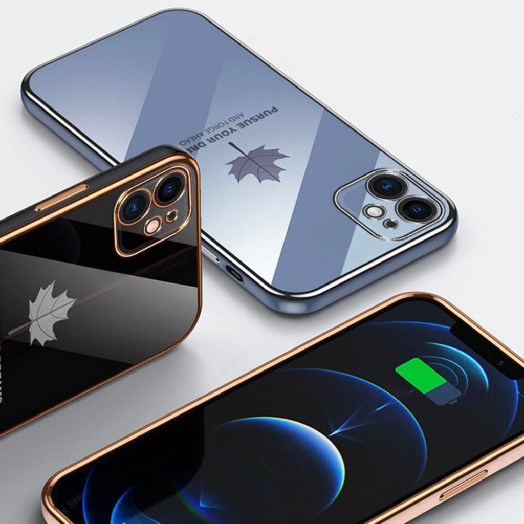 Apple iPhone 14 Anacotte Case with Maple Leaves Plating