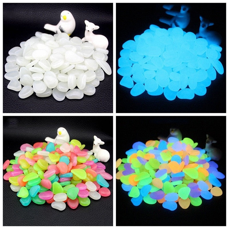 Glow in the Dark Garden Pebbles by Queendom