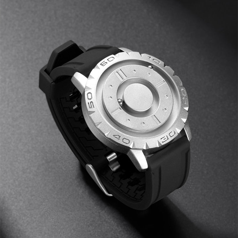 Iron Ball Magnetic Pointer Men's Watch by Queendom