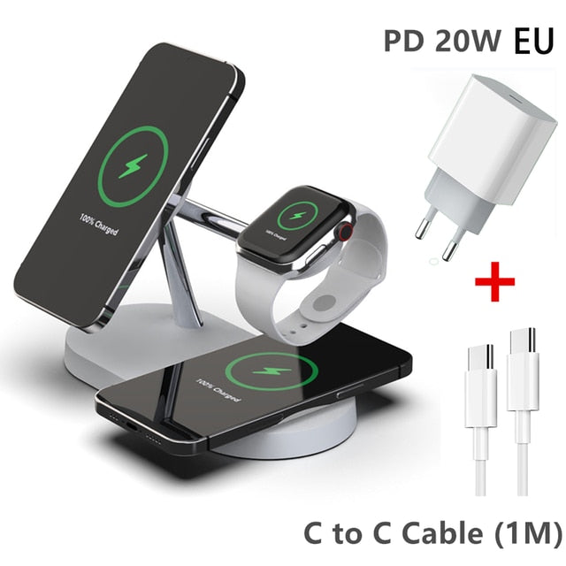 3-in-1 Wireless Magsafe Charger Stand by Queendom