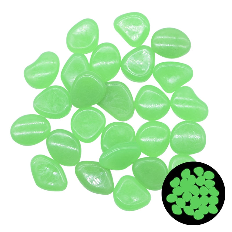 Glow in the Dark Garden Pebbles by Queendom
