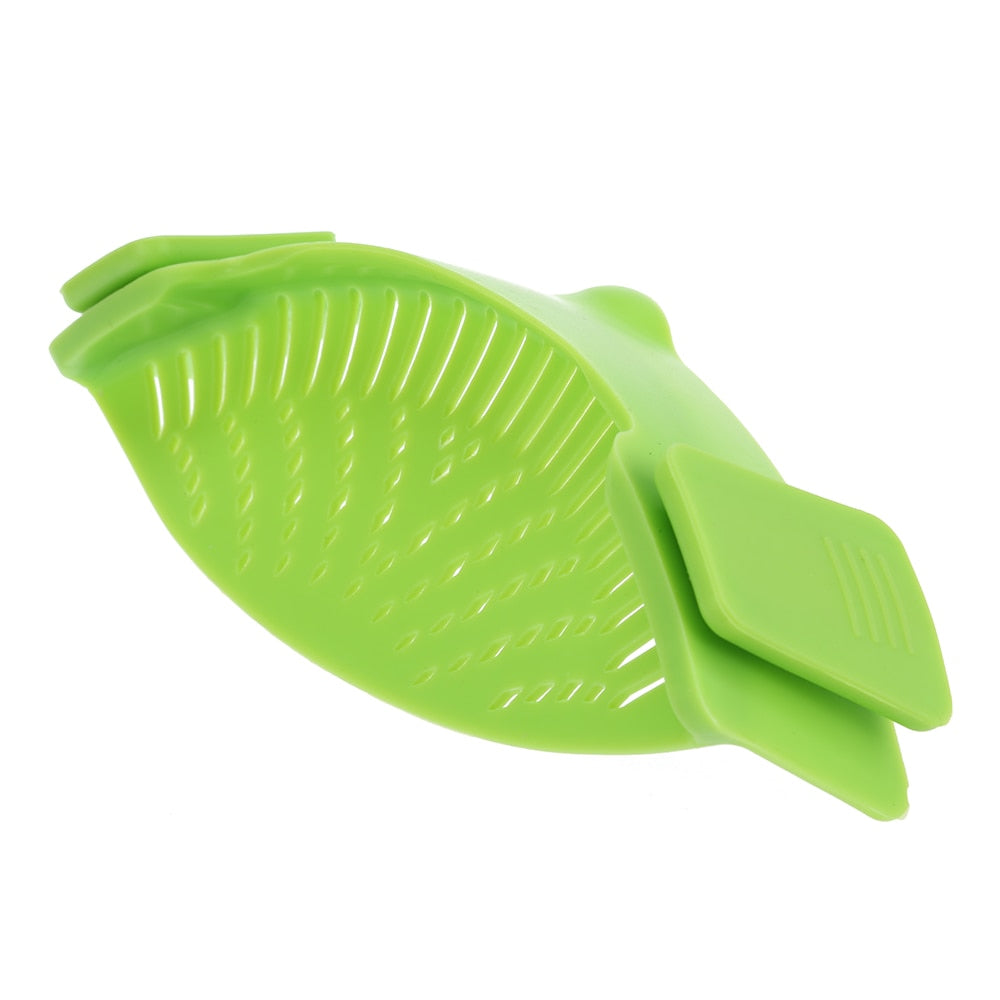 Silicone Kitchen Snap N Strain Filter by Queendom