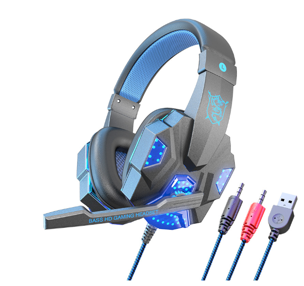 Led Light Wired Gamer Headset by Queendom