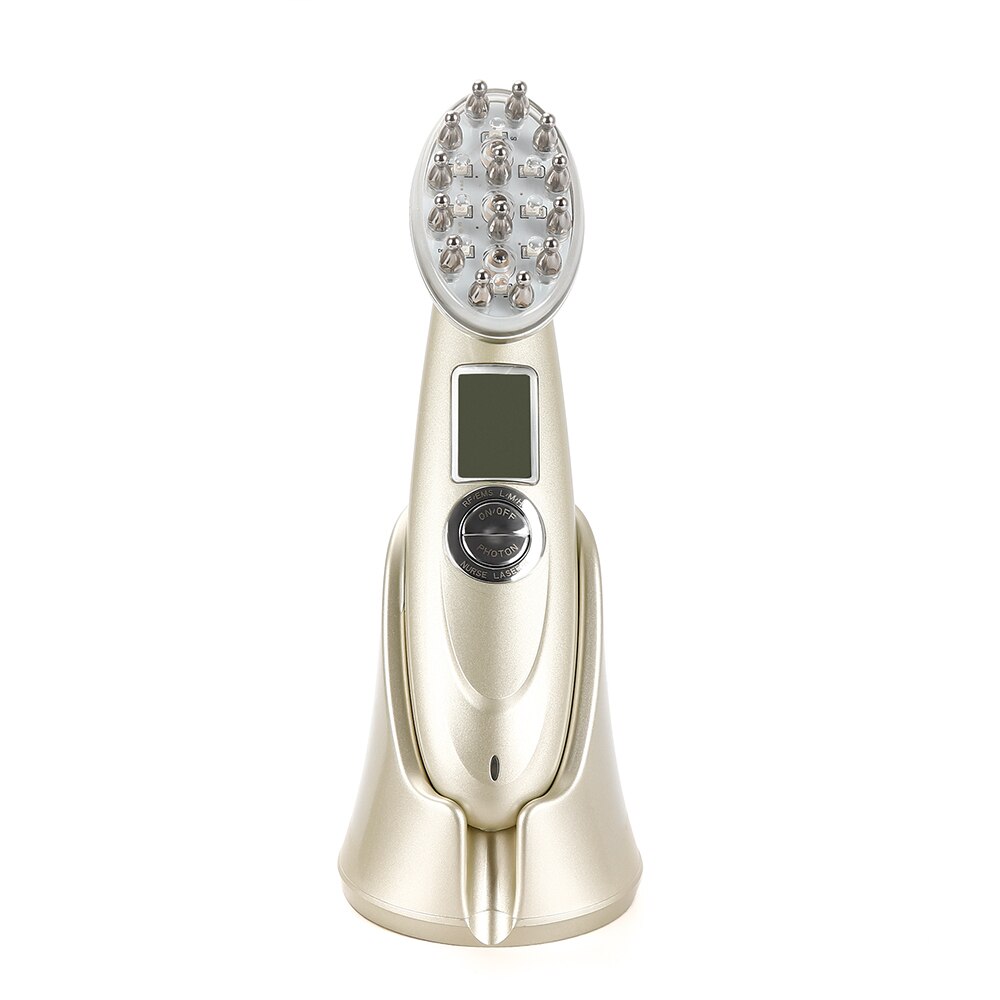 Electric Laser Hair Growth Comb Infrared EMS RF Vibration Massager Microcurrent Hair Care Hair Loss Treatment Hair Regrowth by Queendom