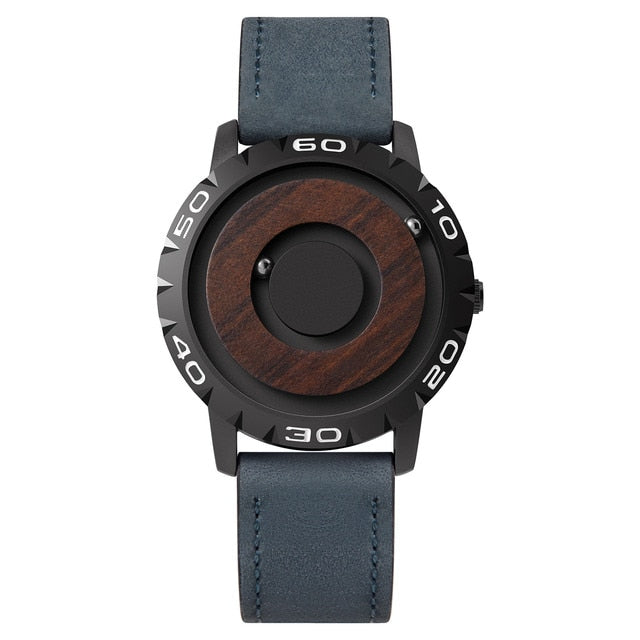 Iron Ball Magnetic Pointer Men's Watch by Queendom