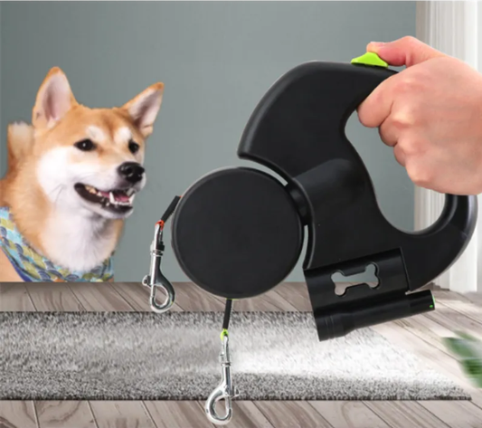 Auto Double Dog Leash by Queendom