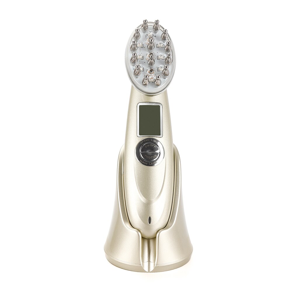 Electric Laser Hair Growth Comb Infrared EMS RF Vibration Massager Microcurrent Hair Care Hair Loss Treatment Hair Regrowth by Queendom