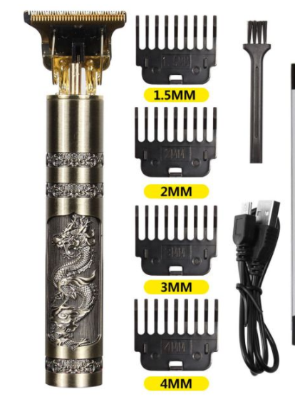 USB Vintage Electric Hair Trimmer by Queendom