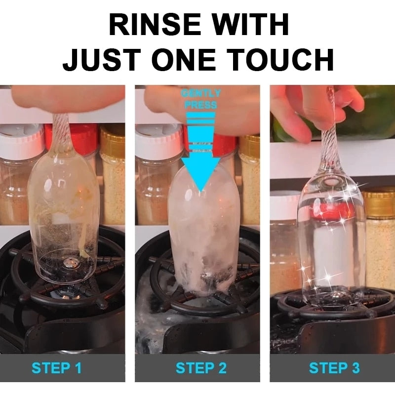 Glass Rinser Automatic Cup Washer by Queendom