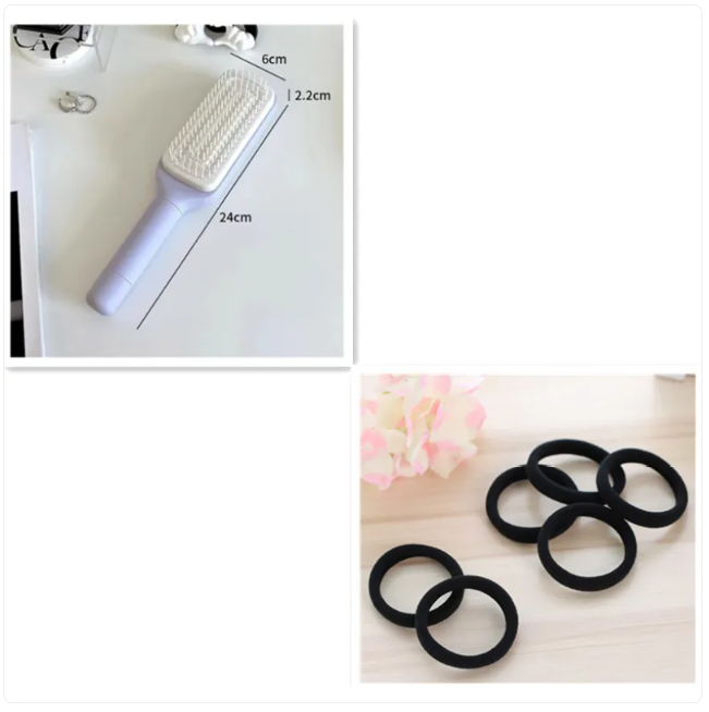 4 In 1 Self Cleaning Brush by Queendom
